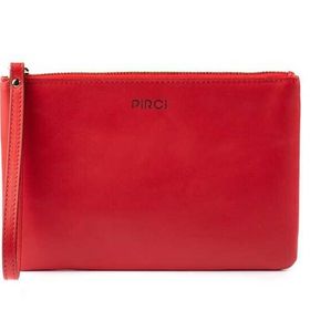 Pirci Deri Pouch Kırmızı Kadın Cüzdan