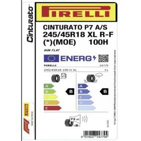 Pirelli 245/45 R18 100H RFT XL MOE Cinturato P7 All Season Dört Mevsim Lastiği 2024