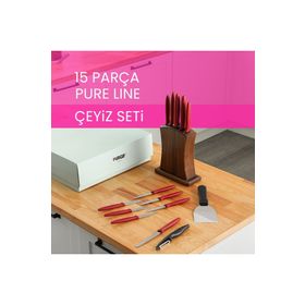 Pirge 35076 Pure Line 15 Parça Çeyizlik Bıçak Seti