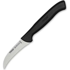 Pirge 38044 Ecco Siyah 7.5 CM Kıvrık Eğri Sebze Dekor Bıçağı