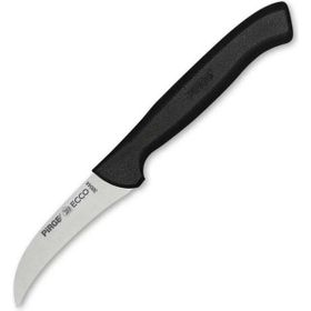 Pirge 38044 Ecco Siyah 7.5 CM Kıvrık Eğri Sebze Dekor Bıçağı