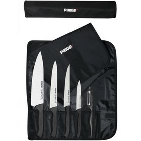 Pirge 38402 Ecco Çantalı 5'li Bıçak Seti Siyah