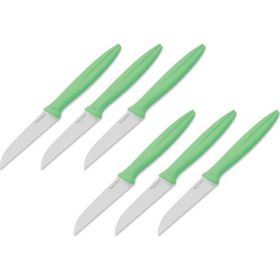 Pirge 46010 Pure Line 9 cm 6'lı Yeşil Meyve Bıçağı Set