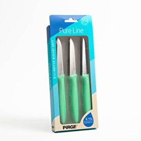 Pirge 46010 Pure Line 9 cm 6'lı Yeşil Meyve Bıçağı Set