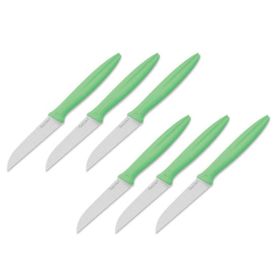 Pirge 46010 Pure Line 9 cm 6'lı Yeşil Meyve Bıçağı Set