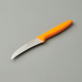 Pirge 9 cm Turuncu Kıvrık Soyma Bıçağı