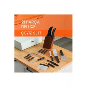 Pirge Çeyizlik Deluxe - 21 Parça Bıçak Seti