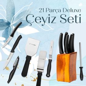 Pirge Çeyizlik Deluxe - 21 Parça Bıçak Seti