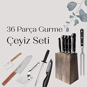 Pirge Çeyizlik Gurme – 36 Parça Bıçak Seti