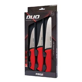 Pirge Duo Profesyonel Kurban 3'lü Bıçak Seti