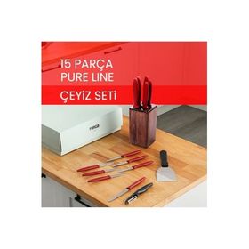 Pirge Pure Line Çeyizlik 15 Parça Bıçak Seti
