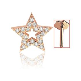 Pırlanta Yıldız Tragus Küpe