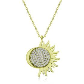 Pirmoda 925 Ayar Kadın Gümüş Gold Mihrimah Sultan Kolye