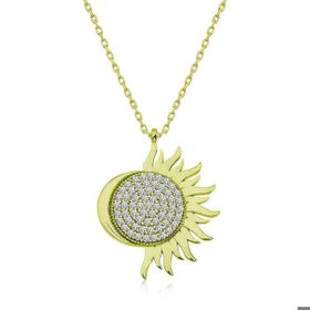Pirmoda 925 Ayar Kadın Gümüş Gold Mihrimah Sultan Kolye