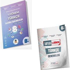 Pisagor ve Zeka Küpü Yayınları 8. Sınıf 1.Dönem Türkçe Soru Bankası ve Deneme Seti