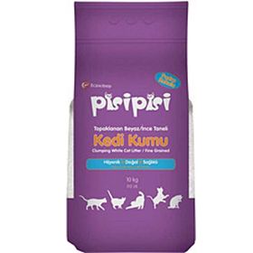 Pisipisi 10 kg Pudralı Topaklanan Bentonit İnce Taneli Kedi Kumu