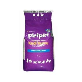 Pisipisi Bentonit Topaklanan Beyaz Kalın Taneli 2x10 kg Kedi Kumu