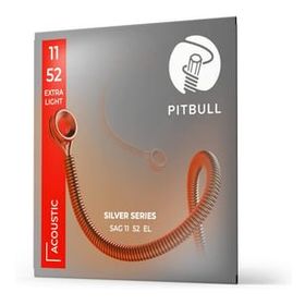 Pitbull Silver SAG L 11-52 Light Akustik Gitar Teli