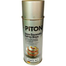 Piton Mat Gümüş 400 ml Isıya Dayanıklı Sprey Boya