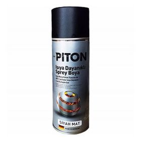 Piton Mat Siyah 400 ml Isıya Dayanıklı Sprey Boya