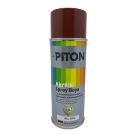 Piton RAL 3009 Oksit Kırmızı 400 ml Sprey Akrilik Boya