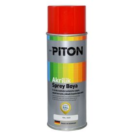 Piton RAL 3020 Trafik Kırmızı 400 ml Sprey Akrilik Boya
