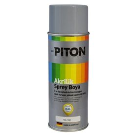 Piton RAL 7001 Gümüş Gri 400 ml Sprey Akrilik Boya