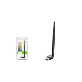Pix-Link LV-UW10T Wi-Fi 150Mbps 5DBI Antenli 8818IC Kablosuz Siyah USB Adaptör
