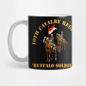 Pixxa 10TH Cavalry Regiment W Cavalrymen Buffalo Soldiers Kupa Bardak