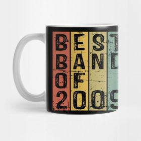 Pixxa 11TH Wedding Anniversary Gift For Him Or Her Retro Vintage Best Band Of 2009 Kupa Bardak