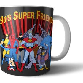 Pixxa 90 ların Süper Kahramanları Spider Man Batman Sonic Kupa Bardak