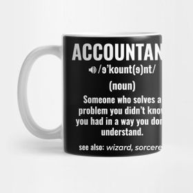 Pixxa Accountant Muhasebeci Kelime Anlamı Kupa Bardak