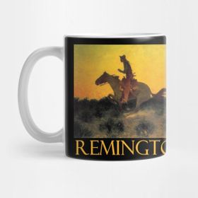 Pixxa Against The Sunset Frederic Remington Kupa Bardak