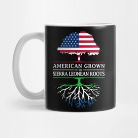 Pixxa American Grown With Sierra Leonean Roots - Sierra Leone Design Kupa Bardak