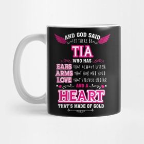 Pixxa And God Said Let's There Be Auntie T Shirts Tıa Kupa Bardak