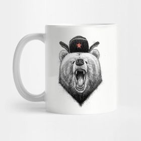 Pixxa Angry Russian Bear Kupa Bardak