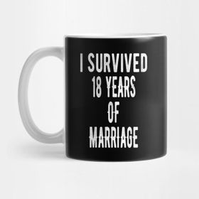 Pixxa Anniversary Couples Tees Gift 18 Years Of Marriage Kupa Bardak