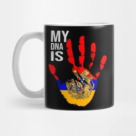 Pixxa Armenia Flag, My Dna Is Armenian, Armenian Flag Kupa Bardak