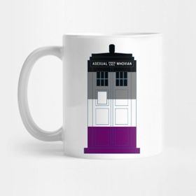 Pixxa Asexual Whovian Pride Kupa Bardak