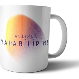 Pixxa Aslında Yapabilirim - Motivasyon Model 1 Kupa Bardak