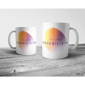 Pixxa Aslında Yapabilirim - Motivasyon Model 1 Kupa Bardak