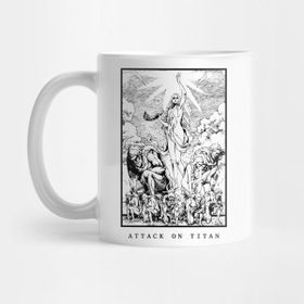Pixxa Attack On Titan Mikasa vs Armored Titan Kupa Bardak