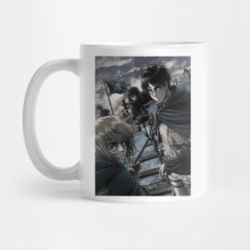 Pixxa Attack On Titan Mikasa vs Armored Titan Kupa Bardak