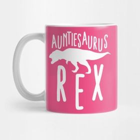 Pixxa Auntiesaurus Rex Auntie Gift Kupa Bardak