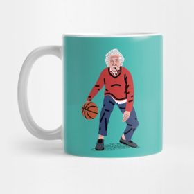 Pixxa Basketbol Oynayan Einstein Kupa Bardak