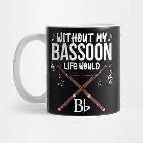 Pixxa Bassoon Shirt Women Men Band Player Jazz Music Bassoonist Kupa Bardak