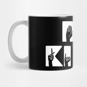 Pixxa Be Kind Asl Alphabet American Sign Language Kupa Bardak