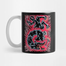 Pixxa Beast Of Darkness Oldschool Backprint Kupa Bardak