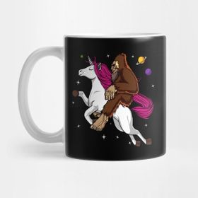 Pixxa Bigfoot Riding Unicorn Kupa Bardak