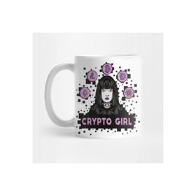 Pixxa Bitcoin Kripto Para Girl Kupa Bardak